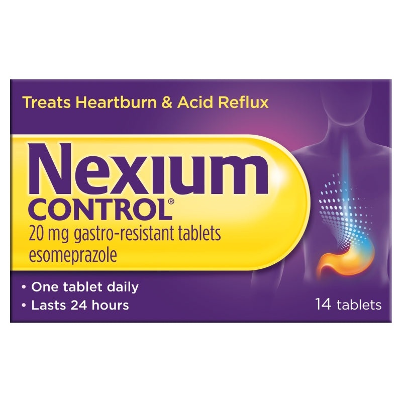 Control Gastro-Resistant Heartburn Esomeprazole 20mg 14 tablets