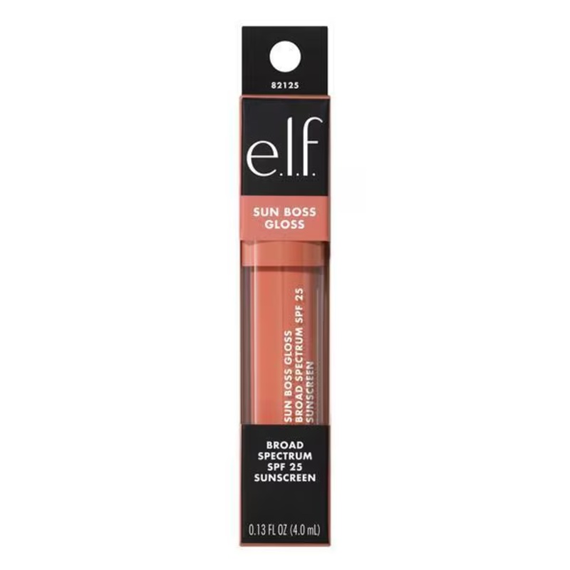 Elf Sun Boss Lip Gloss SPF 25 Peachy Kween