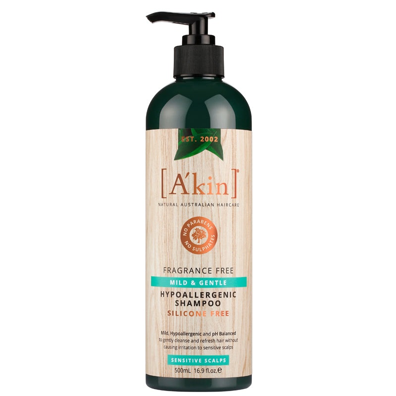 DISCONTINUED A’kin Fragrance Free Mild & Gentle Shampoo (for Sensitive Scalps) 225ml