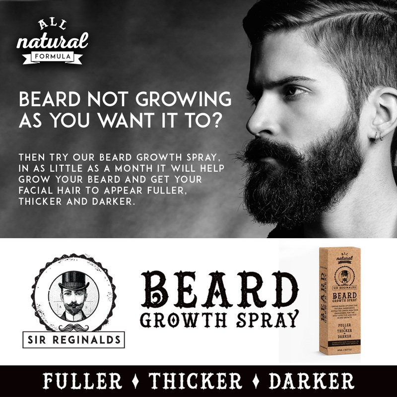 Sir Reginalds Beard Growth Oil 60ml  100% Natural for a Fuller, Thicker Beard  Free UK Delivery