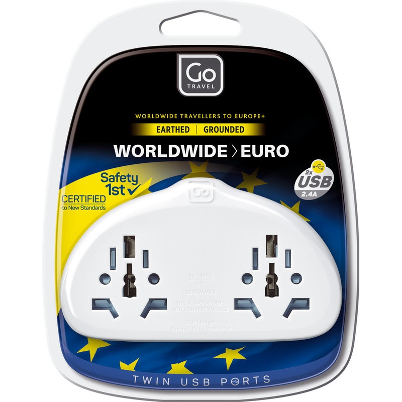 World-EU Adaptor Duo + USB