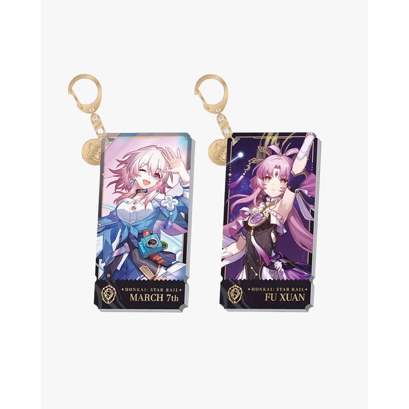 Honkai: Star Rail The Preservation Path Character Acrylic Keychain Fu Xuan