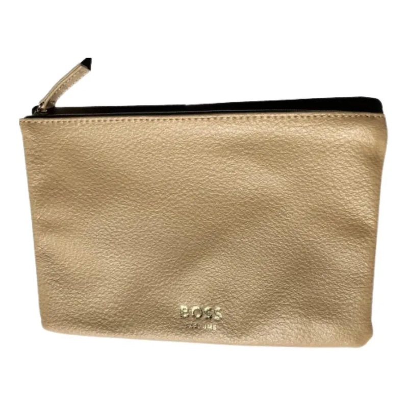 Hugo Boss Parfums Women’s Tan Faux Leather Cosmetics Pouch GWP