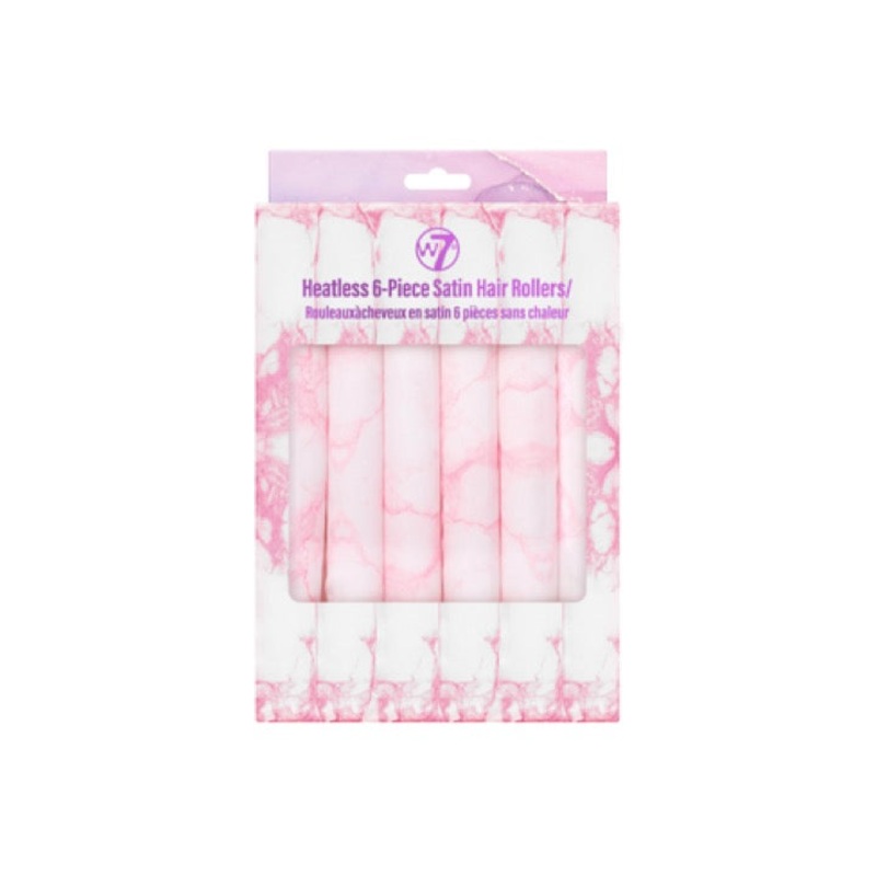 W7 Heatless 6 Piece Satin Hair Rollers
