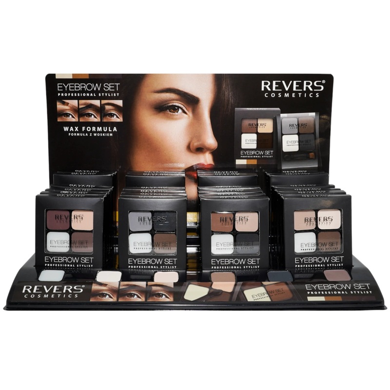 Revers Cosmetics Eyebrow Set – Wholesale Display 24 Units (REEYESET)