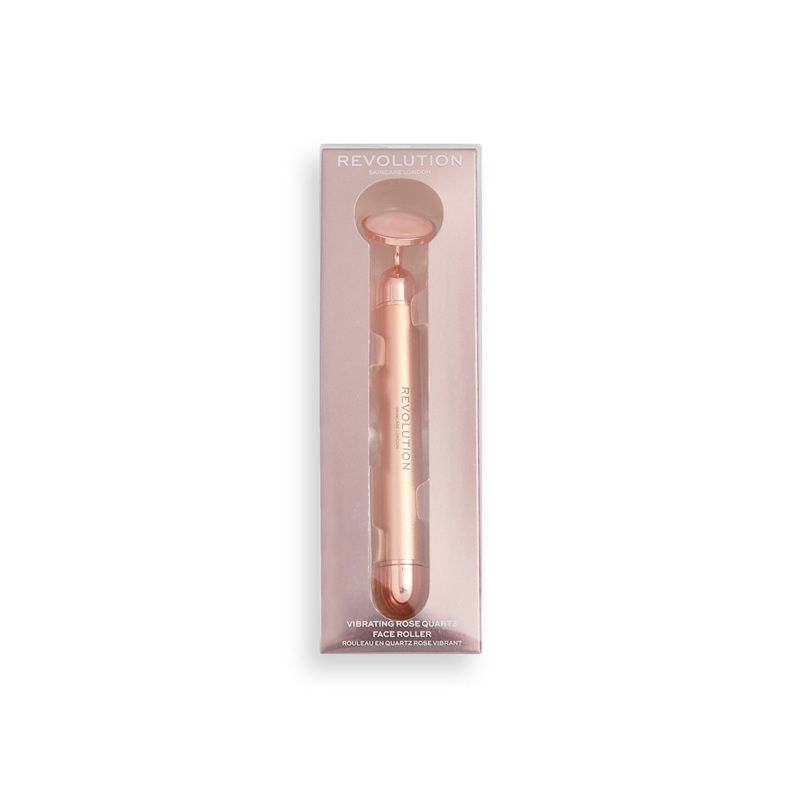 Revolution Vibrating Rose Quartz Facial Roller