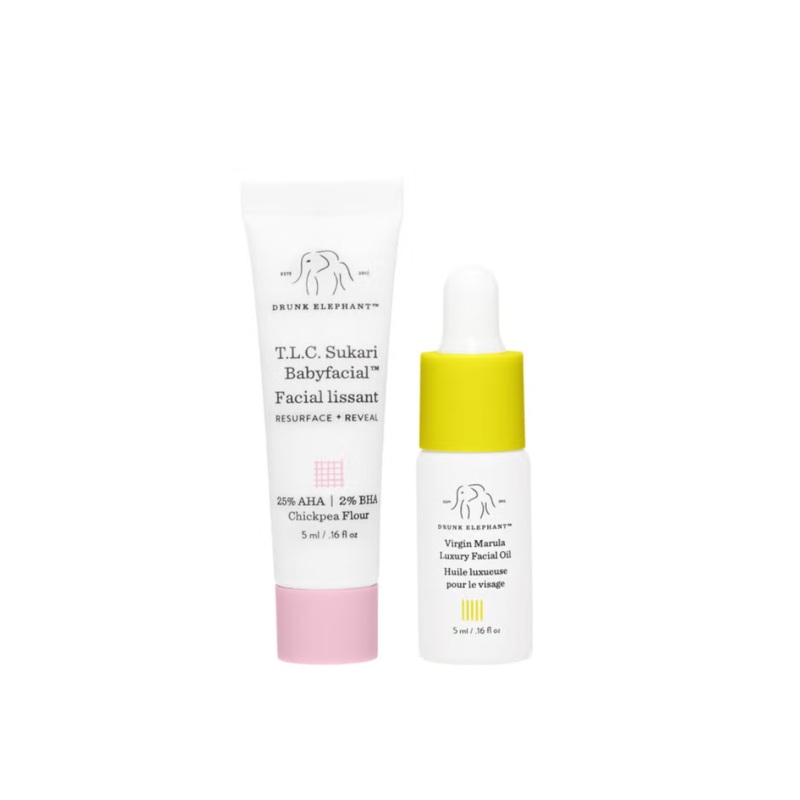 Sukari Babyfacial and Virgin Marula Oil Set Drunkpink/Virgin