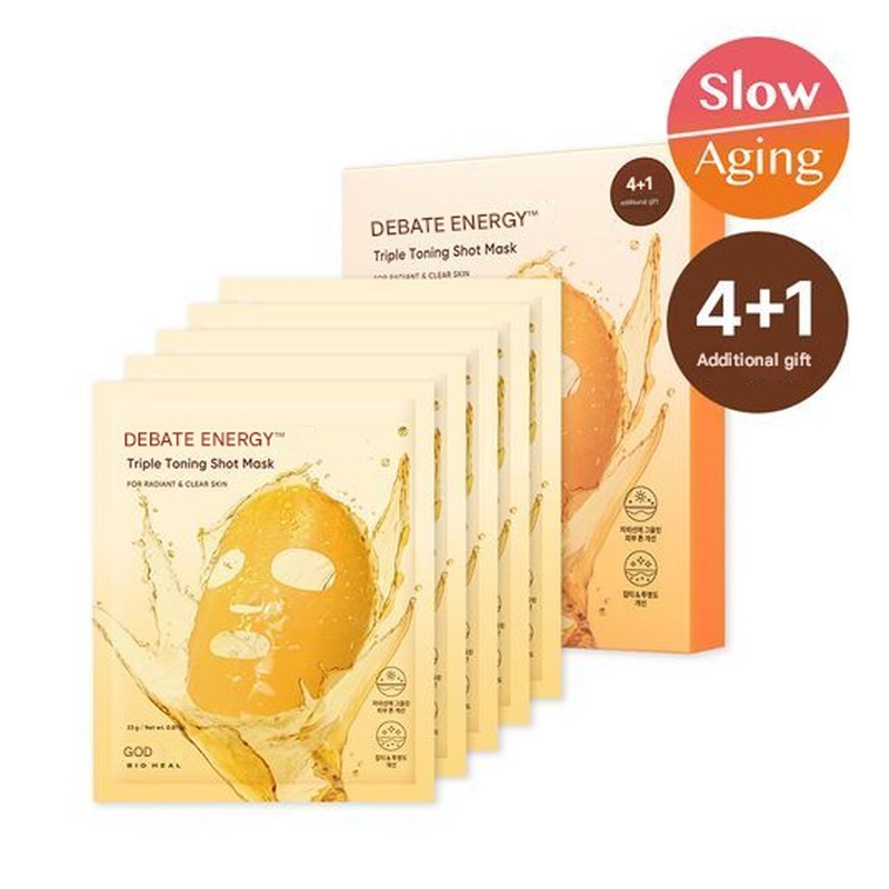 BIOHEAL BOH Vitacnergy Triple Toning Shot Mask 4+1ea