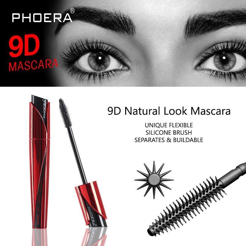 Phoera 9D High Definition Mascara | Long-Lasting Volume & Length | Free UK Postage