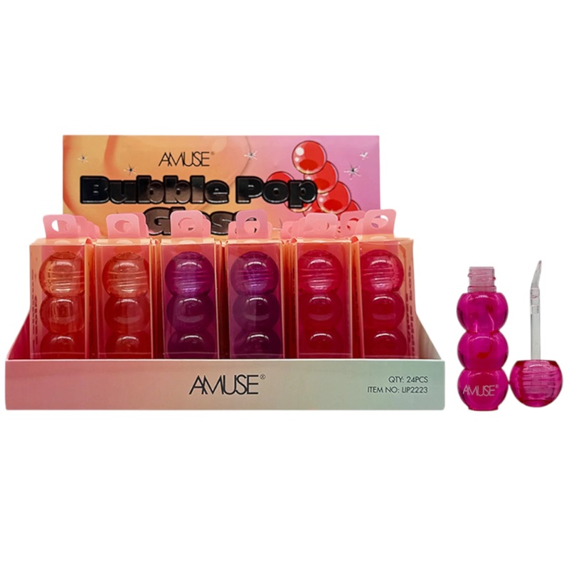 Amuse Bubble Pop Gloss – Wholesale Display 24 Units (LIP2223)