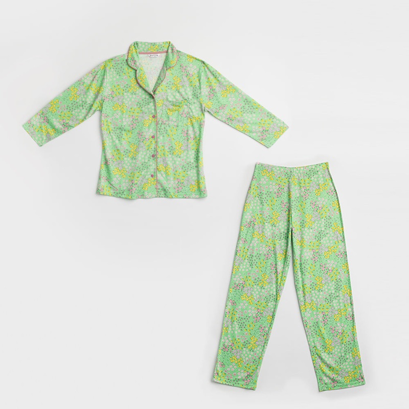 Bright Ditsy Button-Down PJs Extra Large (20-22)