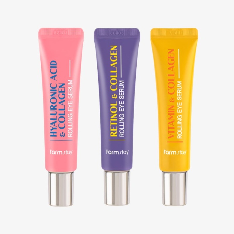 Farmstay Collagen Rolling Eye Serum 25ml Hyaluronic Acid & Collagen