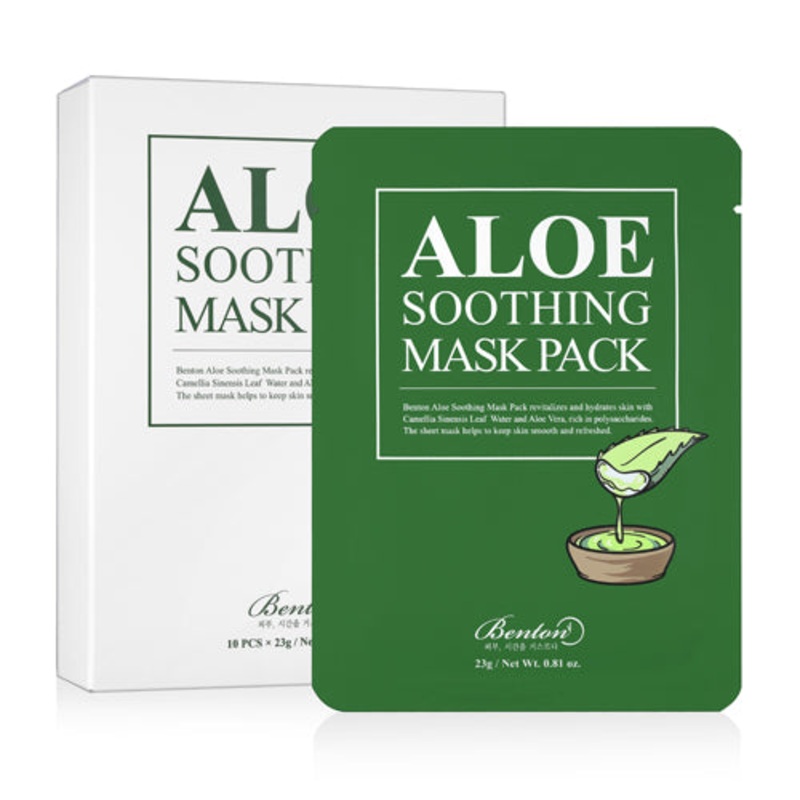 Benton *Renewal* Aloe Soothing Mask Pack (10ea) 302g (0.67 lbs)