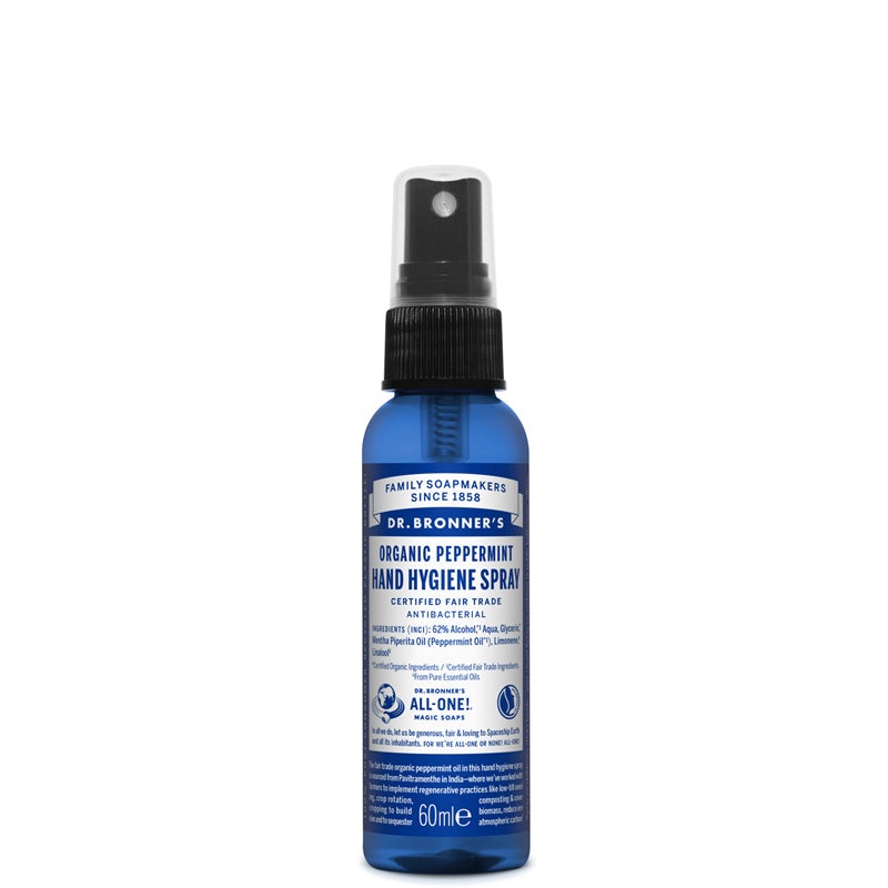 Dr Bronner’s Organic Peppermint Hand Cleansing Spray 60ml