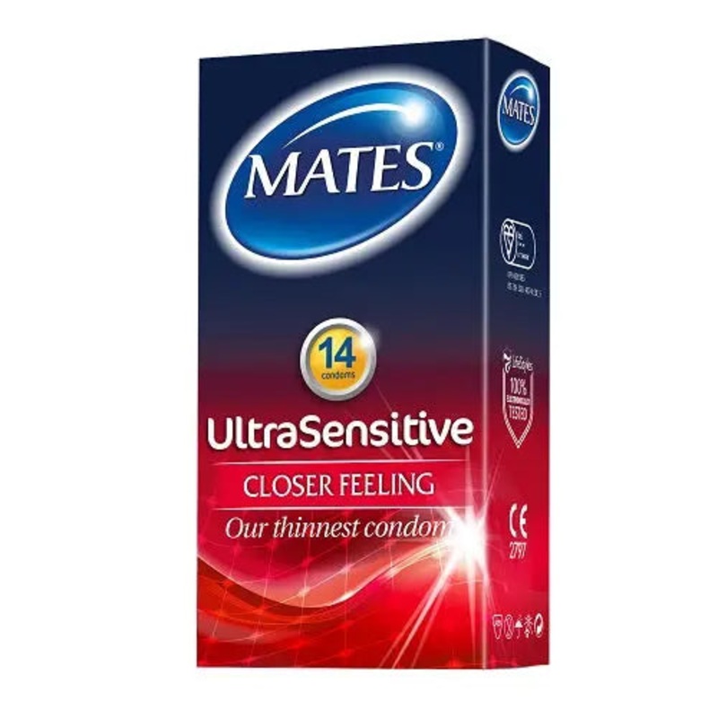 Mates Ultra Sensitive Condoms 14 Pack (5% VAT)
