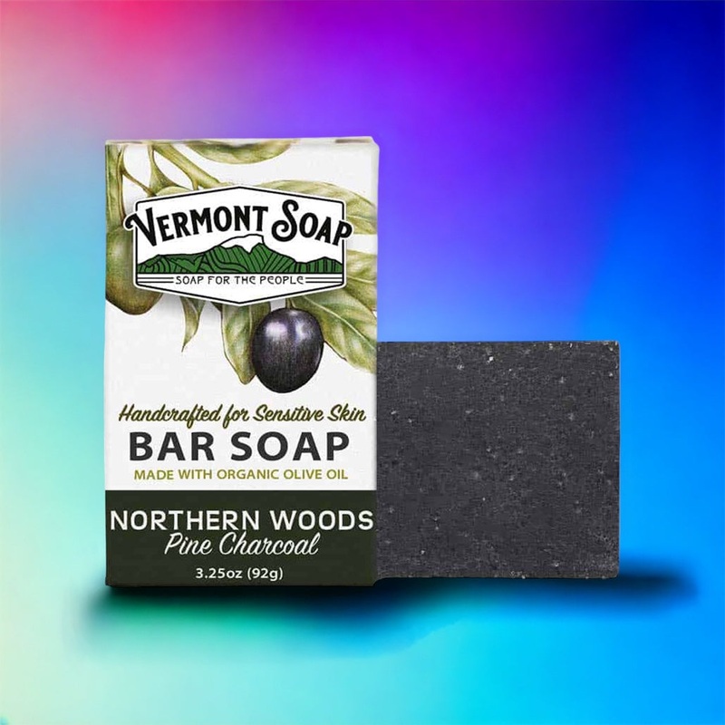 Northern Woods Pine Charcoal Handmade Bar Soap – Vermont Soap 92g