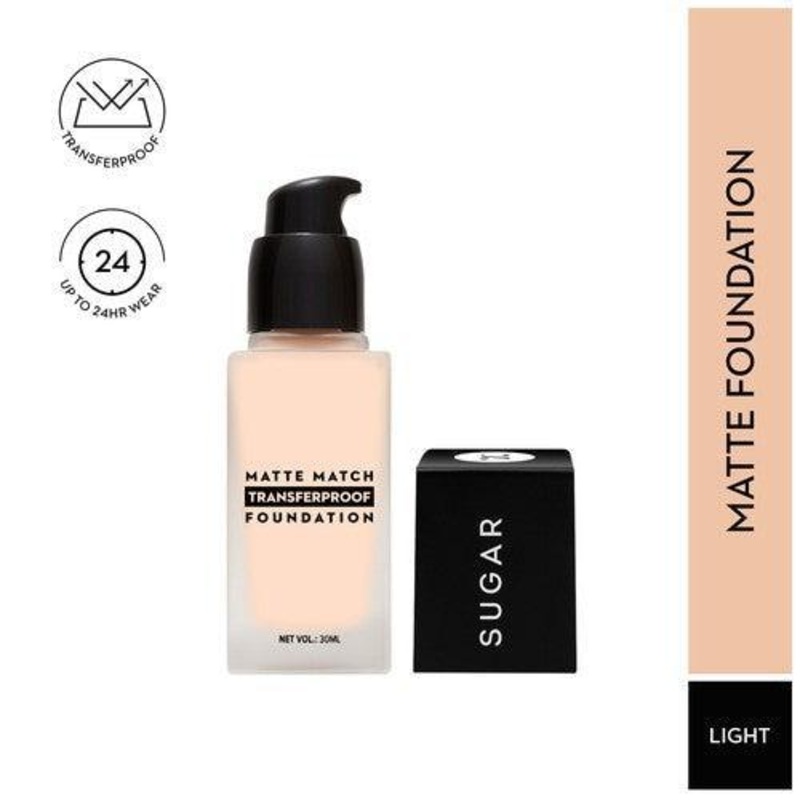 SUGAR Matte Match Transferproof Foundation – 15 Cappuccino (Light Cool – Undertone)
