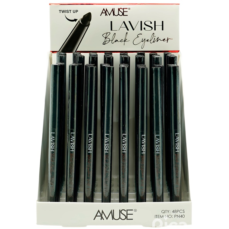Amuse Lavish Black Eyeliner – Wholesale Display 48 Units (PN40)