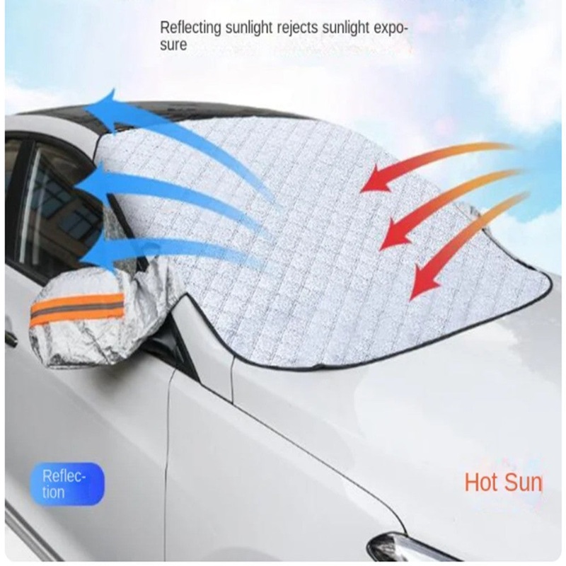 Windscreen Car Cover  – Magnetic For All Seasons Plus Wing Mirror Cover