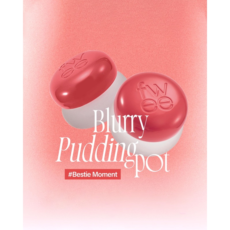 fwee Lip & Cheek Blurry Pudding Pot: Bestie Moment #CR01 Dear