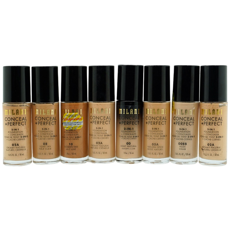 Milani Conceal + Perfect 2-In-1 Foundation Assorted – Liquidation 8 Units (MIC+PLI6)