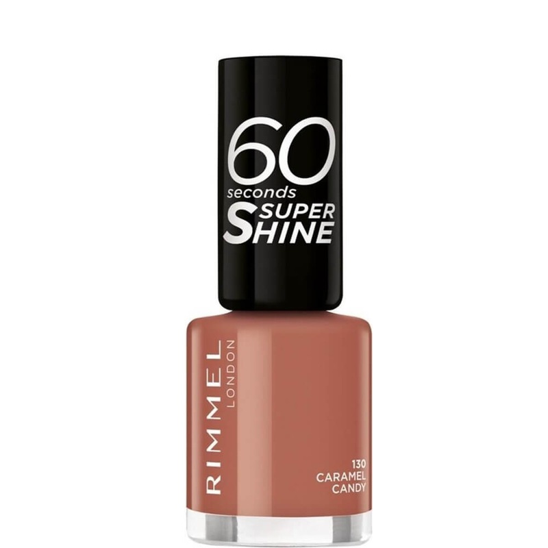 Rimmel London 60 Seconds Super Shine Nail Polish – 8ml Caramel Candy #130