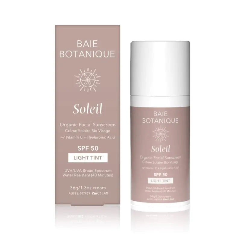 Baie Botanique Soleil Organic Facial Sunscreen SPF50 36g Non-Tinted