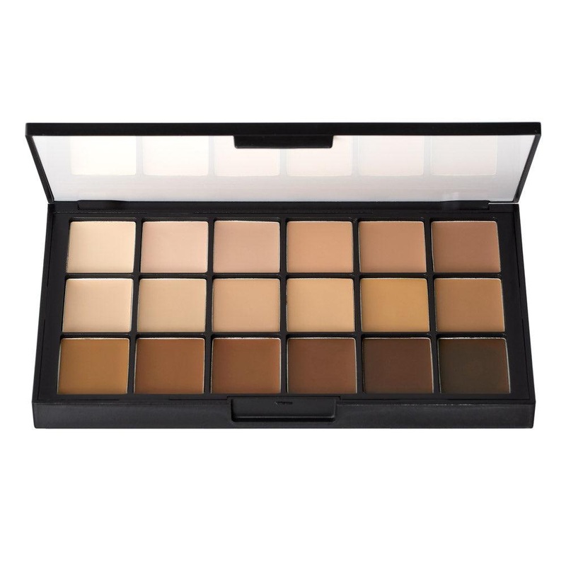 Ben Nye Matte HD Foundation Palette (HDFP)- 18 Colors Diverse Harmony (HDFP-10)