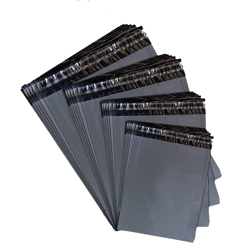 Grey Postal Mailing Bags  Pack of 100 (4 Sizes) + Pack of 5 or 10 (1 Size)  Free UK Postage 4.5×7″/ 114x178mm Grey mailing bags X 100
