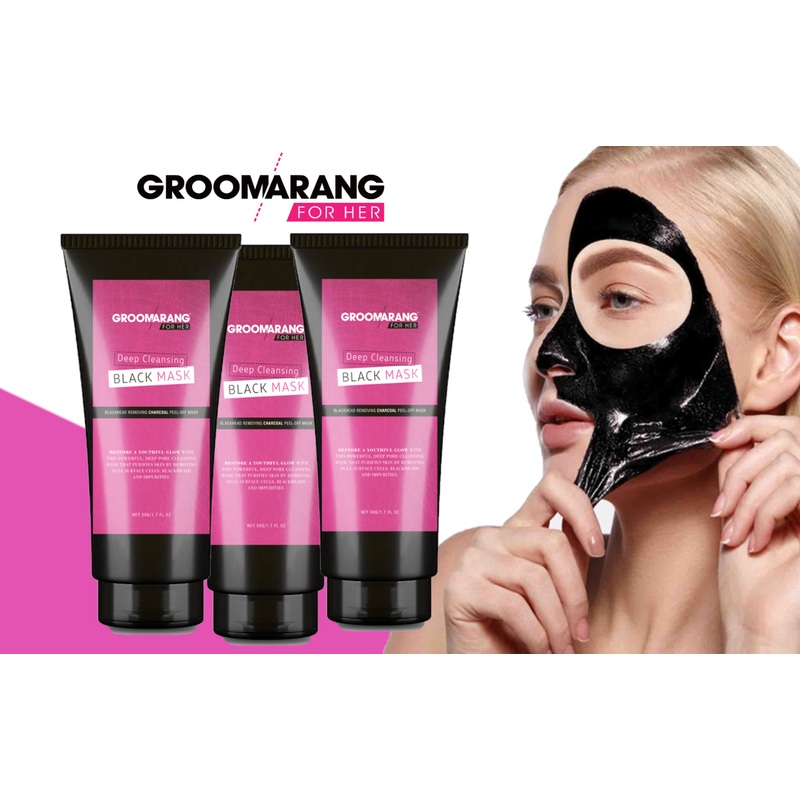 Groomarang Blackhead Peel Off Mask 50g | Deep Pore Cleansing | Free UK Delivery x1 Peel Off Mask