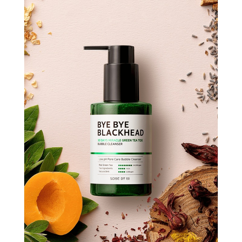 SOME BY MI Bye Bye Blackhead 30 Days Miracle Green Tea Tox Bubble Cleanser