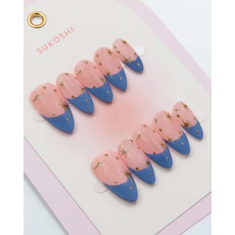 SUKOSHI Handmade Press-On Nails Northern Star Extra Small