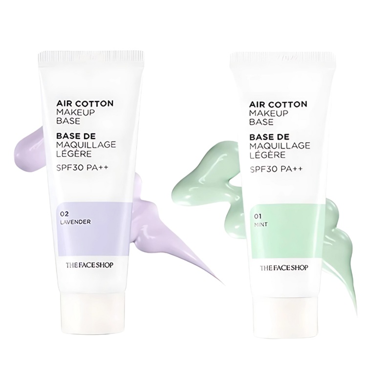 THE FACE SHOP Air Cotton Make Up Base SPF 30 PA++ 35g 01 Mint