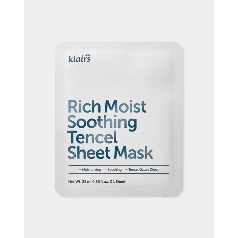 Klairs Rich Moist Soothing Tencel Sheet Mask