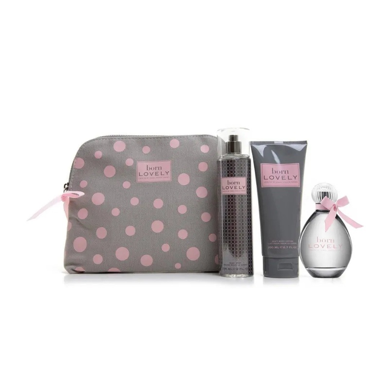 SJP Born Lovely Gift Set EDP 100ml + B/Lotion 200ml + B/Mist 250ml + Bag