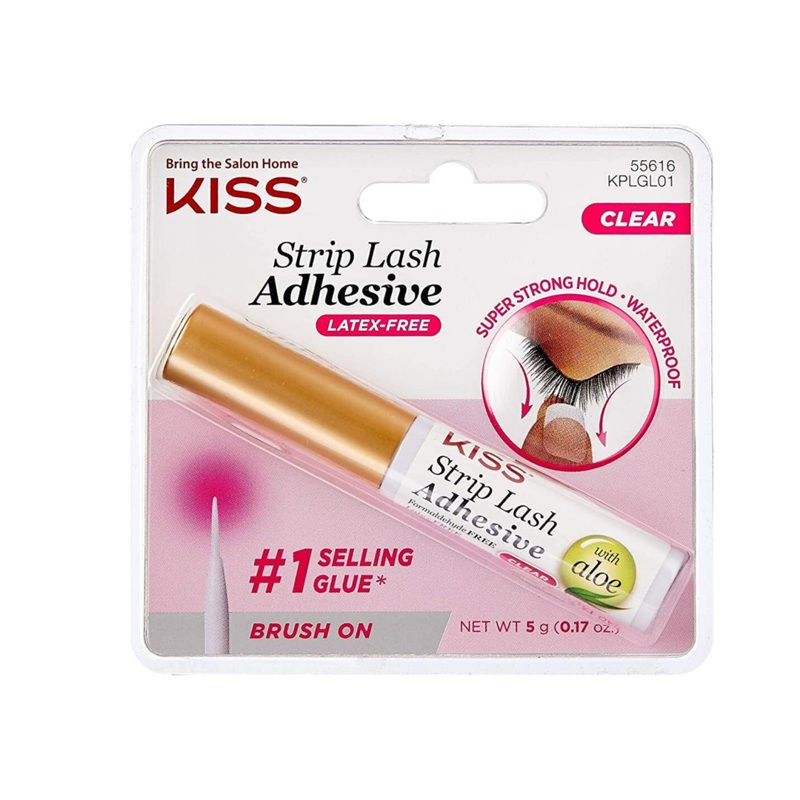 Kiss Strip Lash Brush On Adhesive with Aloe Clear