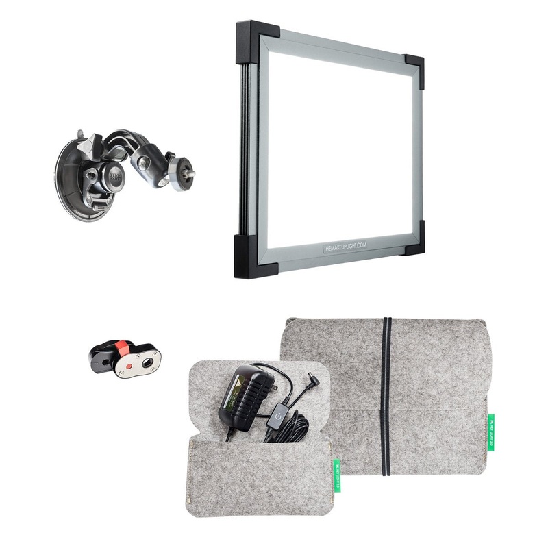 The Makeup Light Key Light 2.0 Starter Kit with Suction Mount Gold