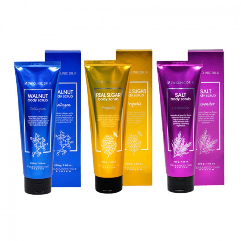 3W CLINIC Dr.K Body Scrub 200g Walnut Body Scrub