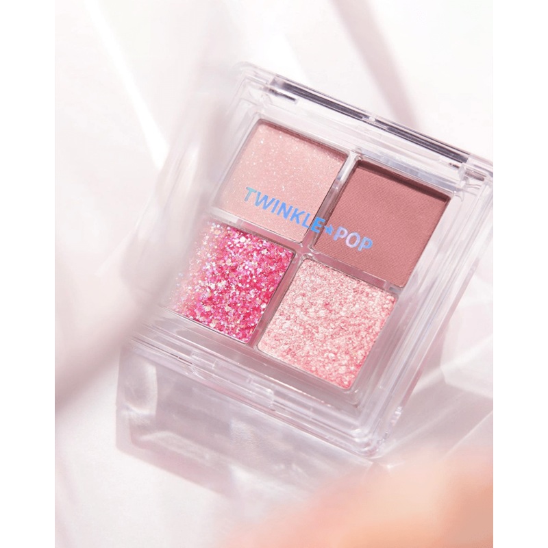 TWINKLE POP by CLIO Pearl Flex Glitter Eye Palette #04 HEY, PINK