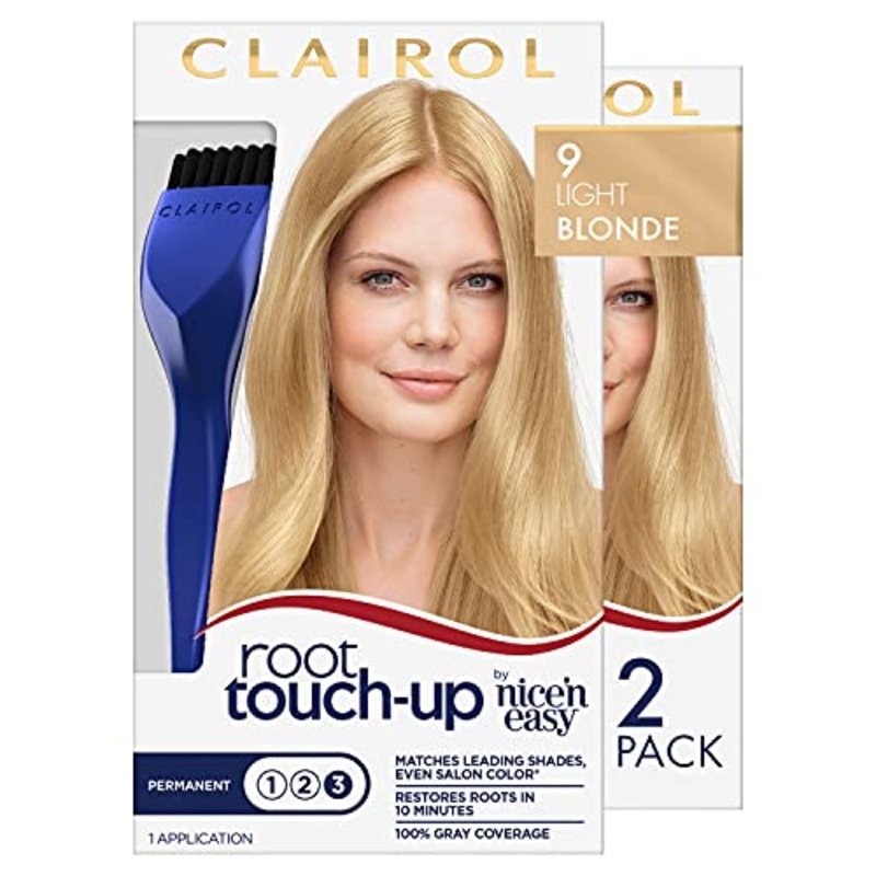 Clairol Nice ‘n Easy Root Touch-Up Light Blonde Shade 9 (Pack of 2)