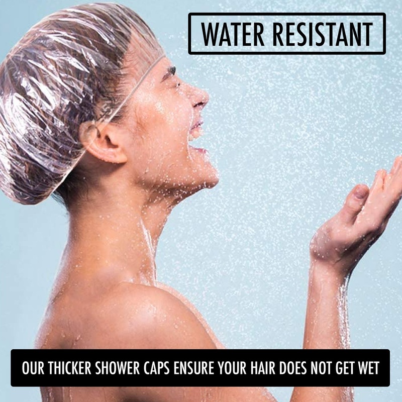 Disposable Shower Caps  Multi-Purpose Protection | Free UK Delivery x1