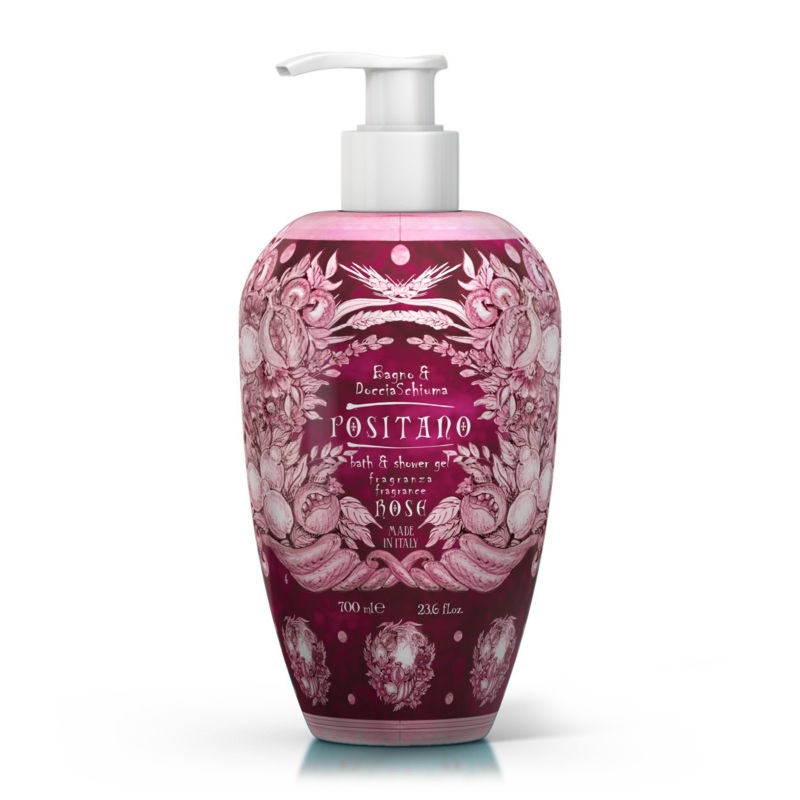 Maioliche Bath & Shower Gel – Positano Rose 700ml