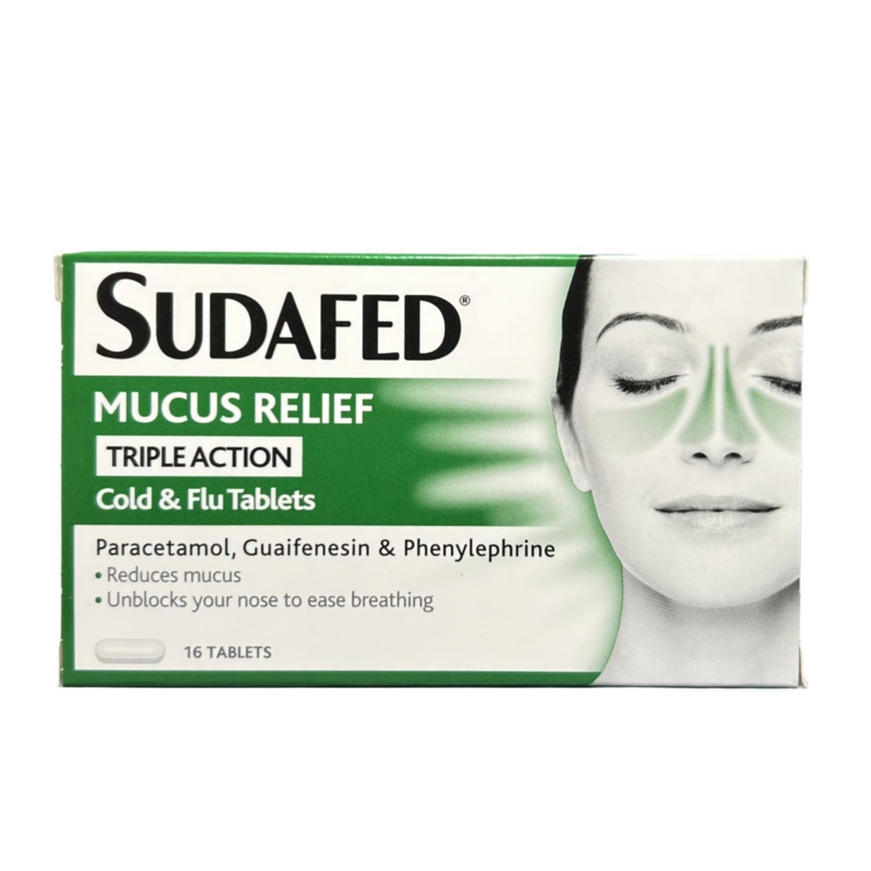 Mucus Relief Triple Action Cold & Flu 16 tablets