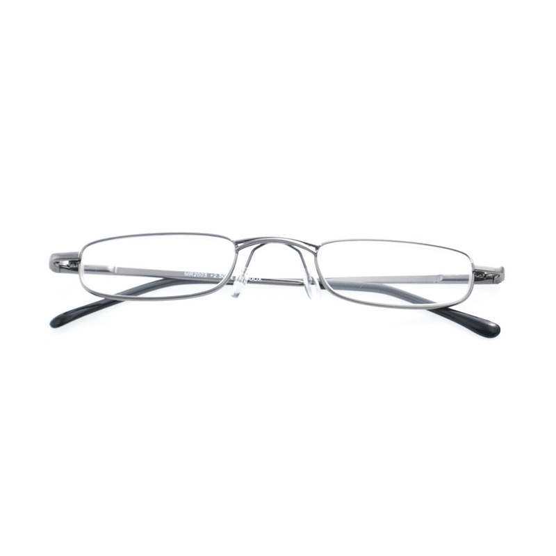 Slim Reading Glasses Gun Grey +1.50