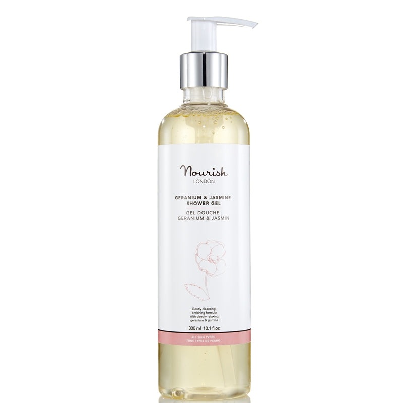 Nourish London Geranium & Jasmine Shower Gel 300ml