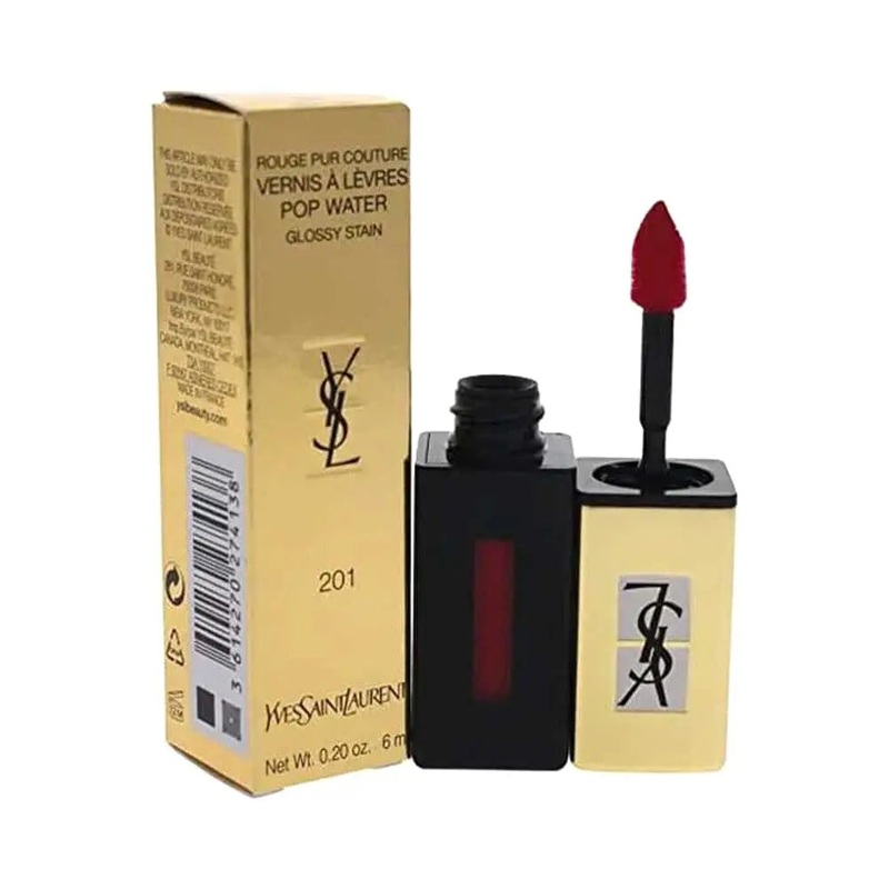 Yves Saint Laurent Rouge Pur Couture Glossy Stain 6ml – 201 Dewy Red