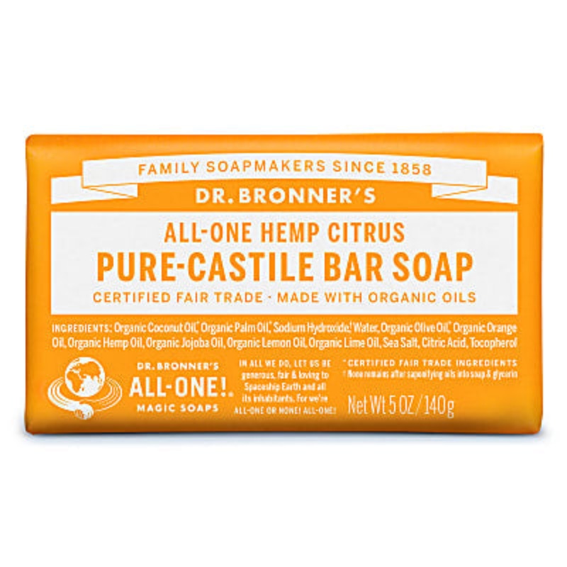 Pure-Castile Bar Soap – Citrus 140g