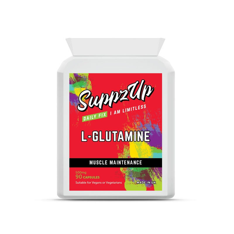 SuppzUp L-Glutamine 500mg – 90 Capsules