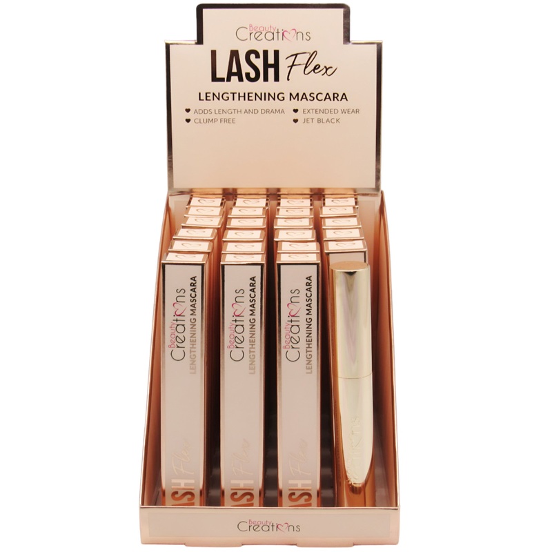 Beauty Creations Lash Flex Lengthening Mascara – Wholesale Display 23 Units + 1 Tester (EM01)