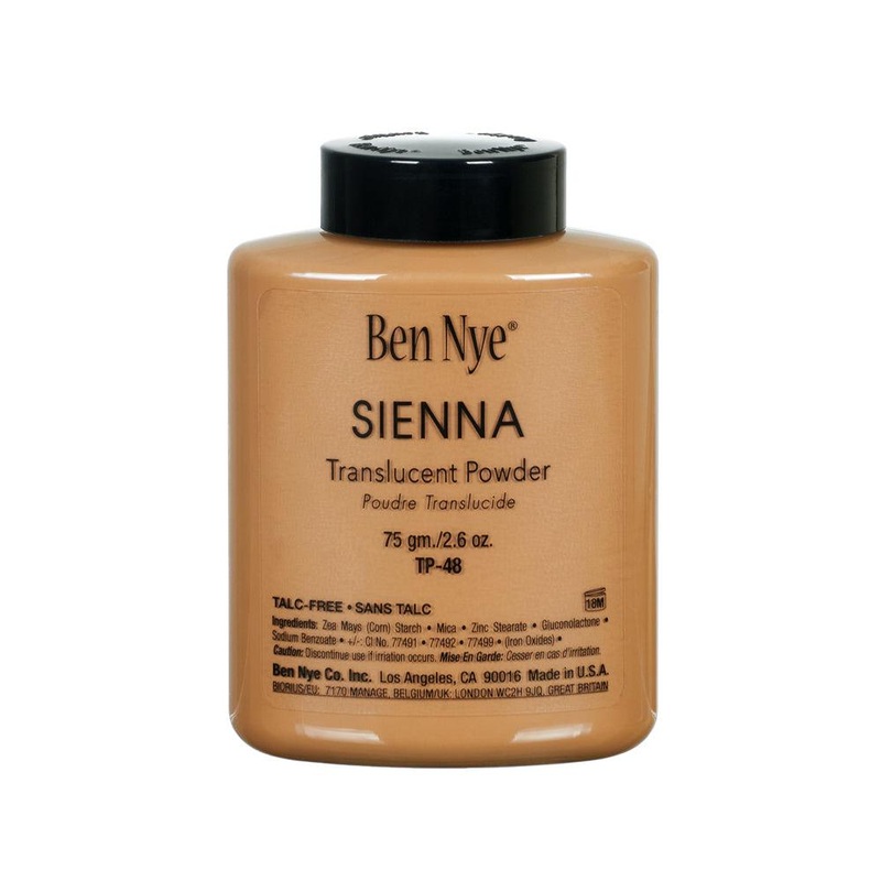 Ben Nye Sienna Classic Translucent Face Powder 1.2 oz (TP-47) (Talc Free)
